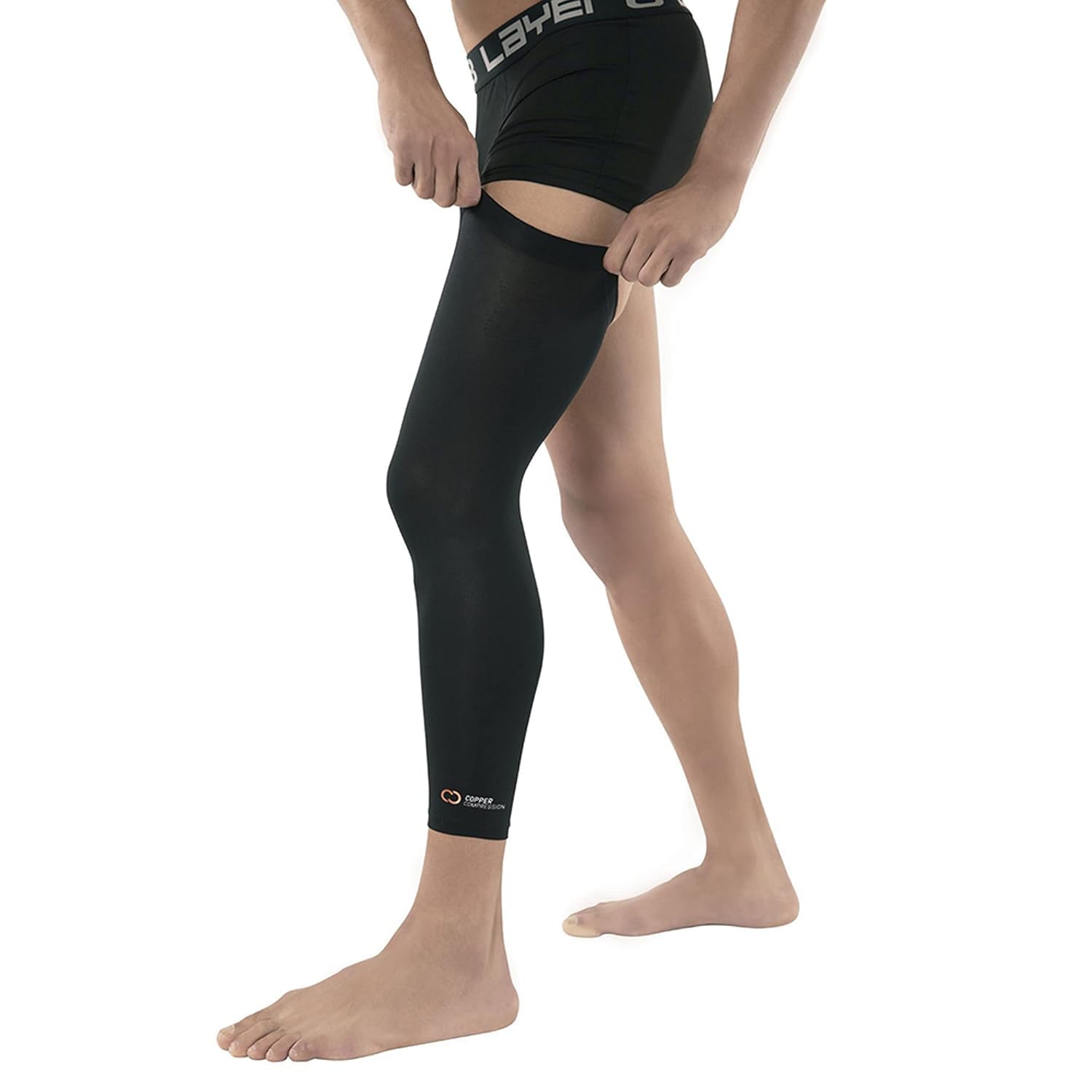 Copper Compression imagen lifestyle con usuario activo y confort continuo