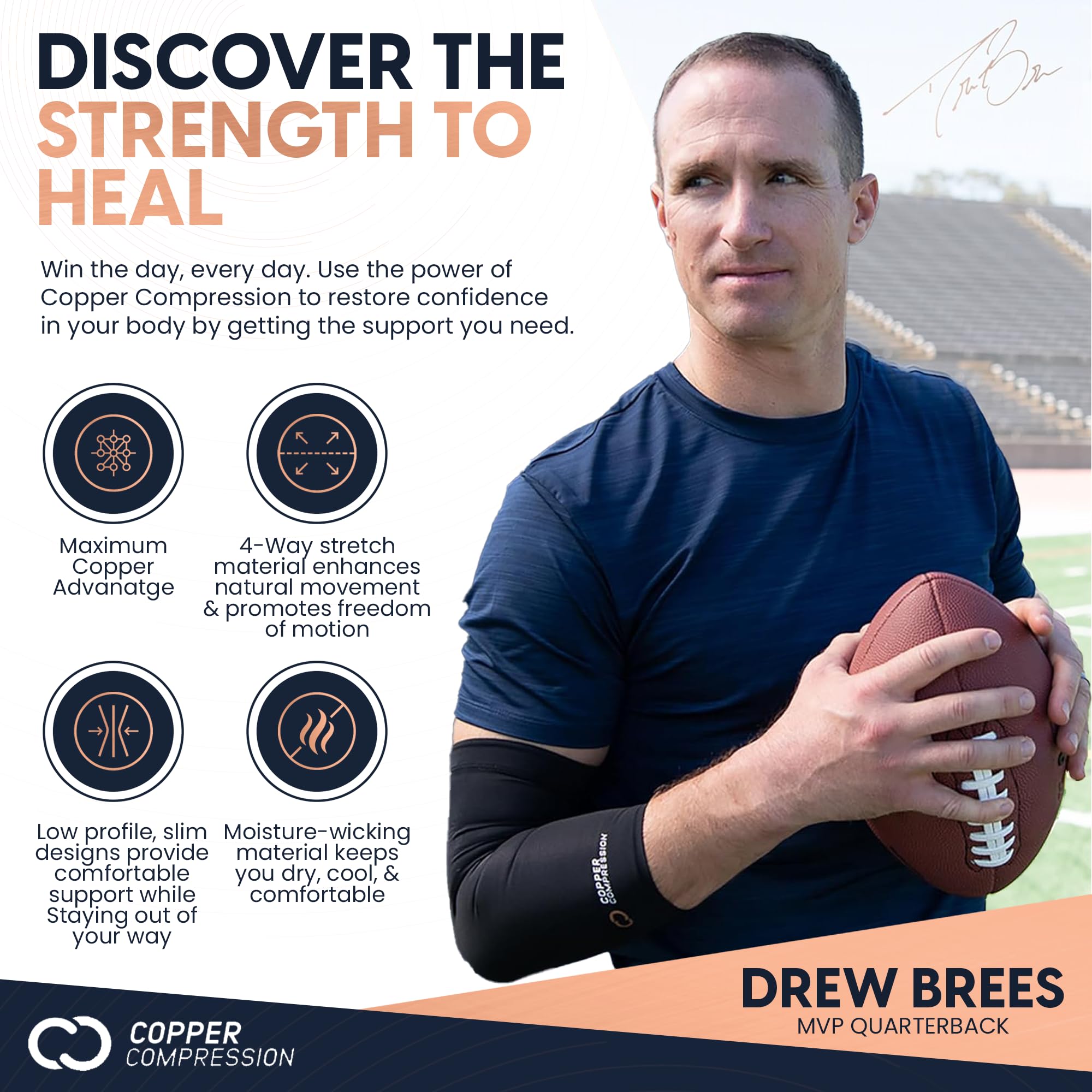 Copper Compression manos tejiendo con guantes conservando sensibilidad y control