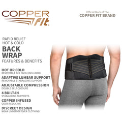 Copper Fit detalle de la barra estabilizadora para soporte firme