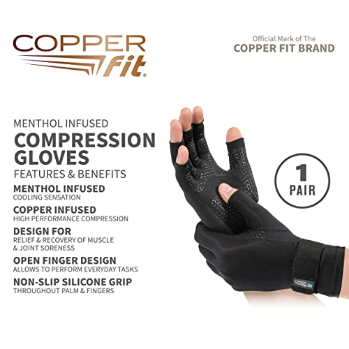Copper Fit comparación de talla con mano para elegir la medida correcta