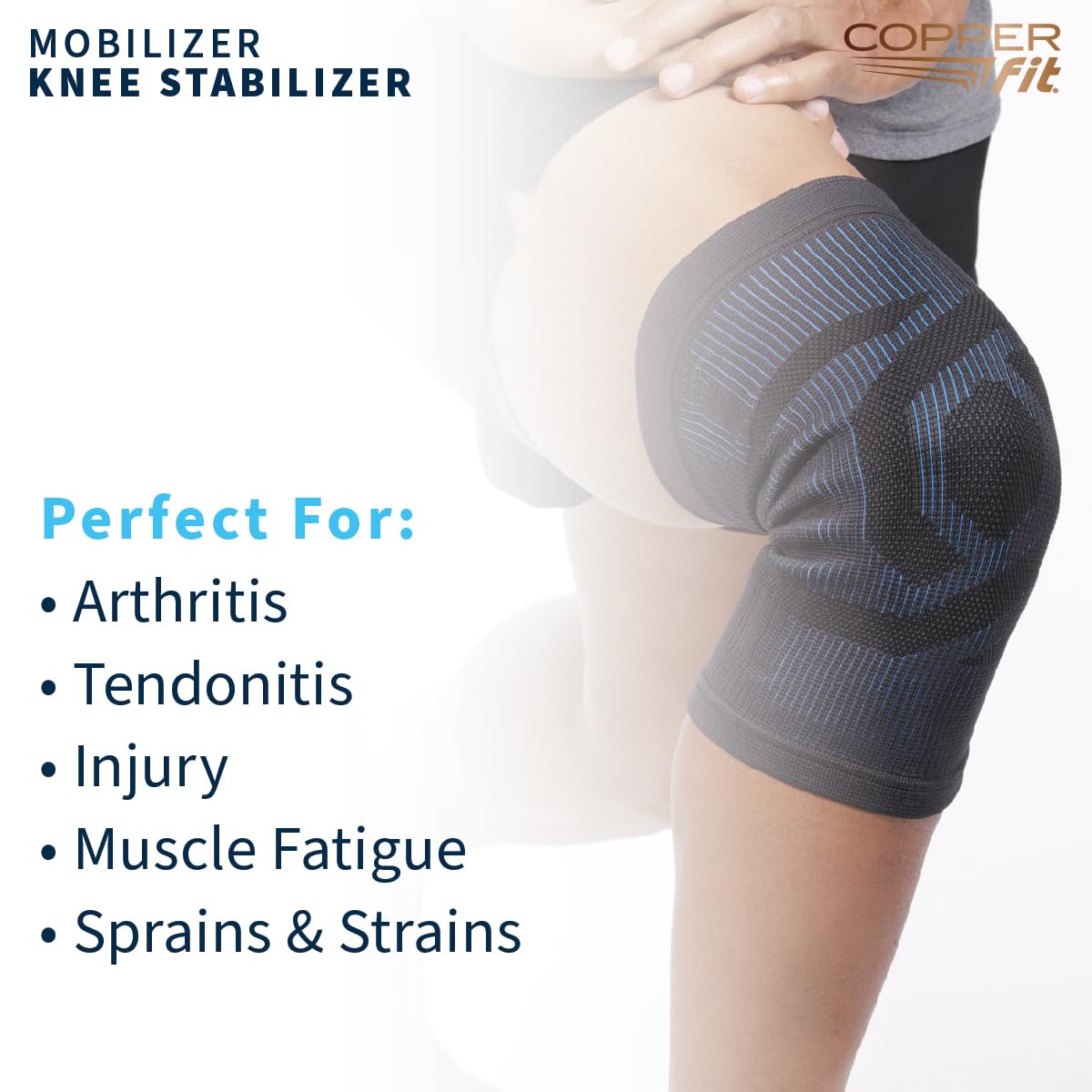 Copper Fit Mobilizer 2XL comparación de tamaño 2XL para guía de tallas
