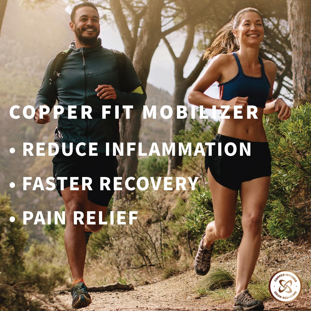 Copper Fit cierre de velcro y diseño ajustable para sujeción