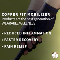 Copper Fit palma con agarres de silicona que mejora el control