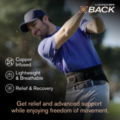 Copper Fit panel lumbar curvado que mantiene la postura natural