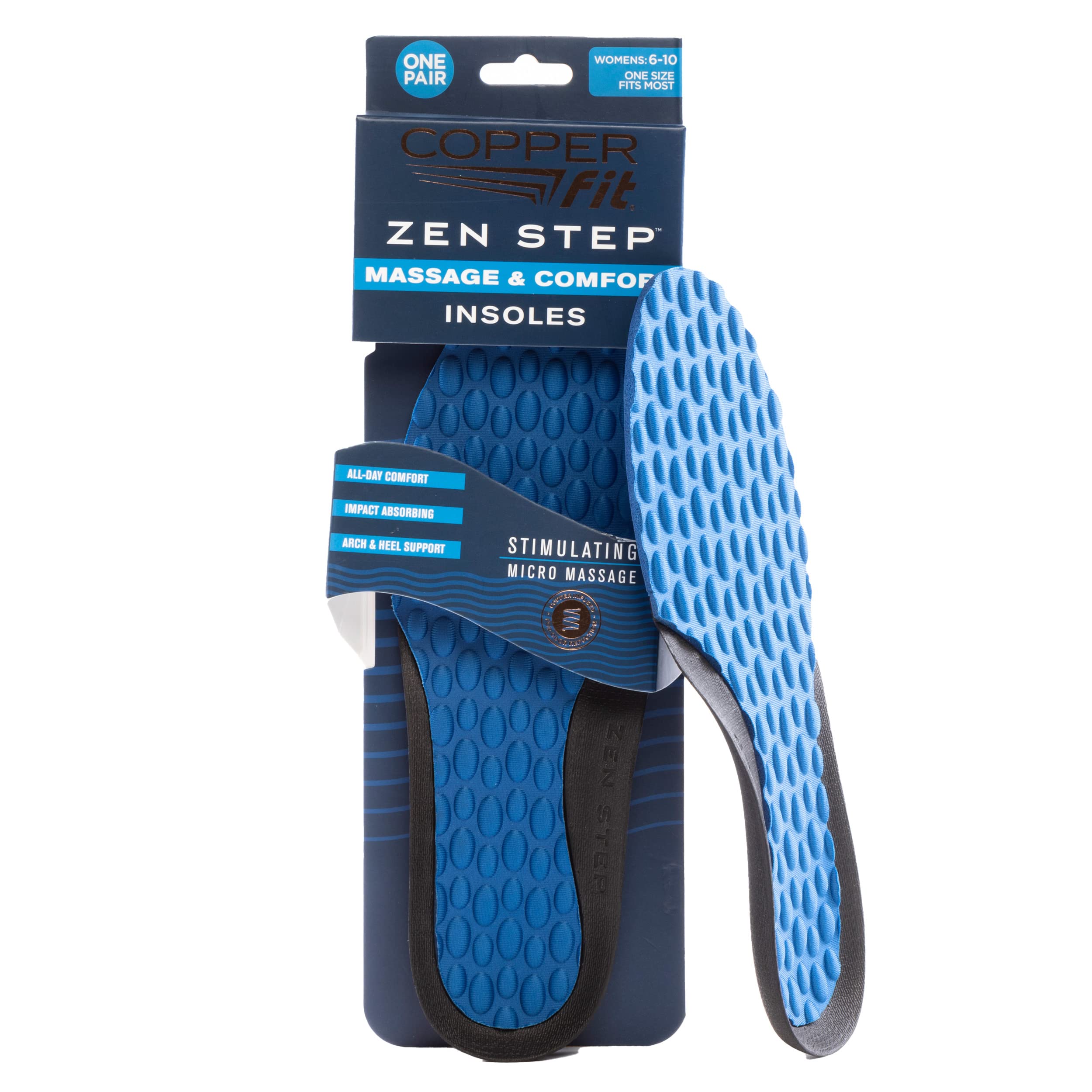 Copper Fit empaque e instrucciones recorte y cuidado claro