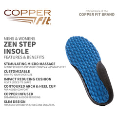 Copper Fit zoom en nodos de masaje alivia puntos de presión