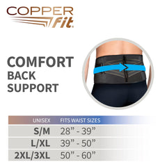 Copper Fit en uso durante entrenamiento que ofrece estabilidad y control
