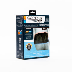Copper Fit tejido transpirable en primer plano para comodidad