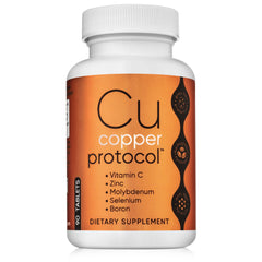 Copper Protocol frente del empaque que muestra 90 cápsulas y confianza