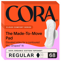 Cora toalla frontal en empaque mostrando diseño y cantidad beneficios prácticos