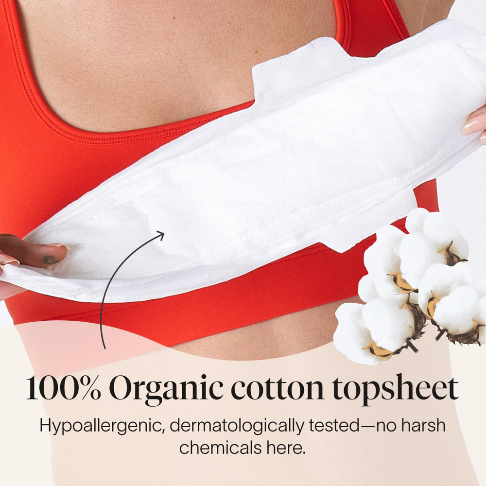 Compresa Cora colocada en una cama, destacando protección nocturna para dormir tranquila