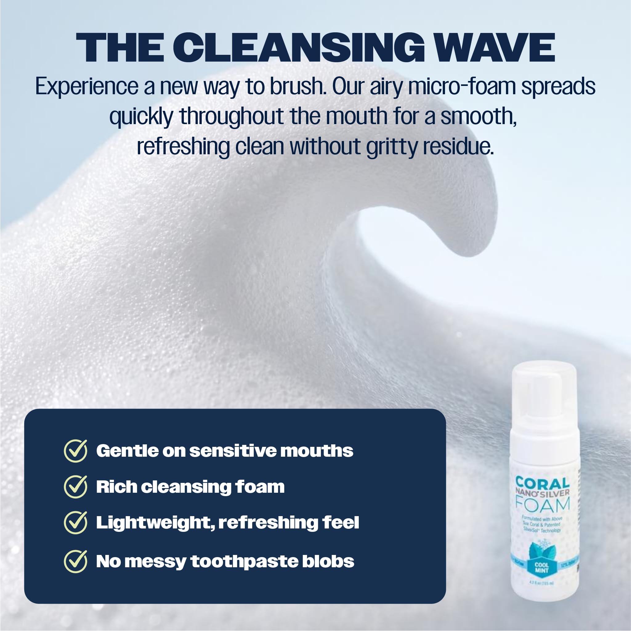 Etiqueta Coral White con lista de ingredientes naturales y sin controversias