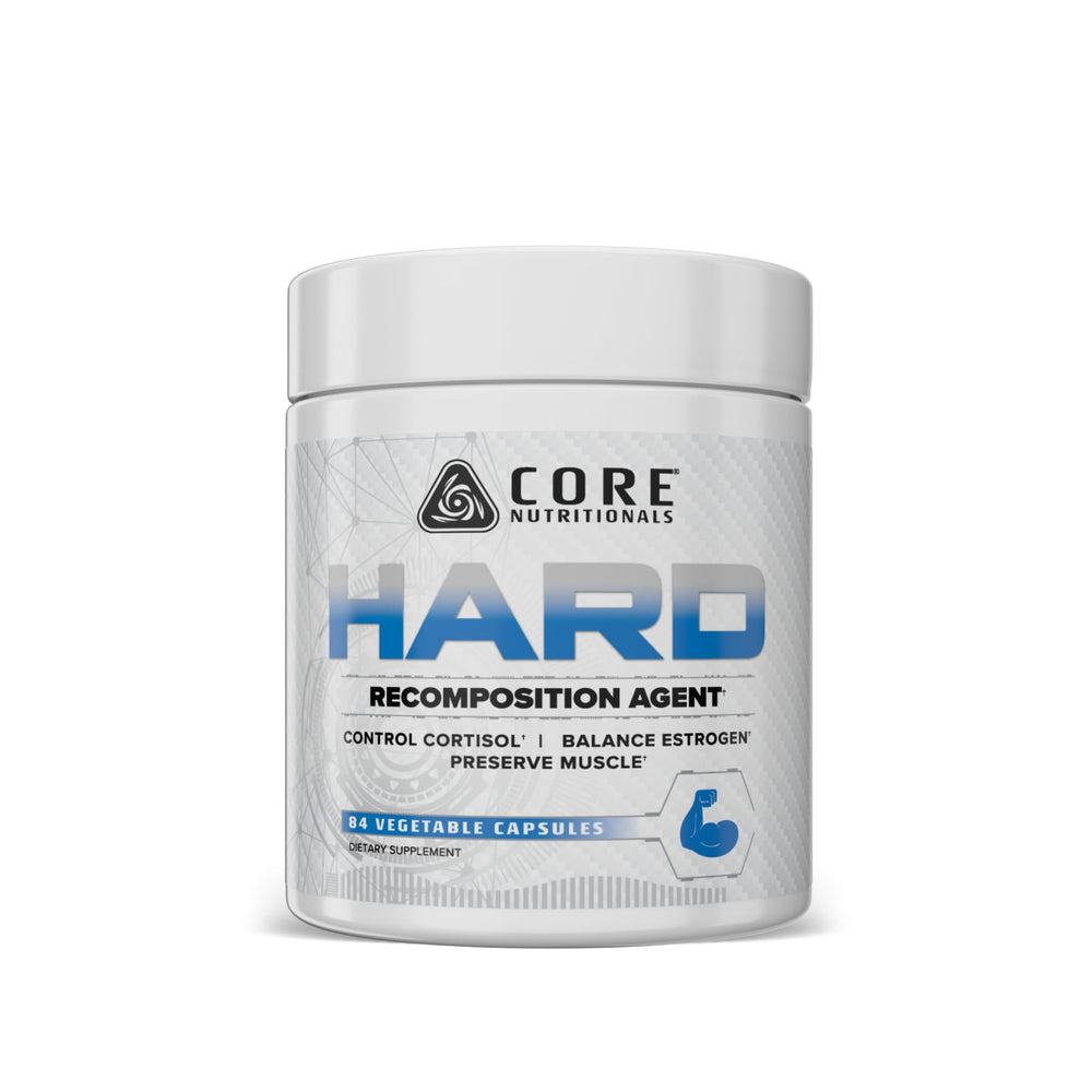 Core Nutritionals frasco frontal mostrando 84 cápsulas con claridad y profesionalismo