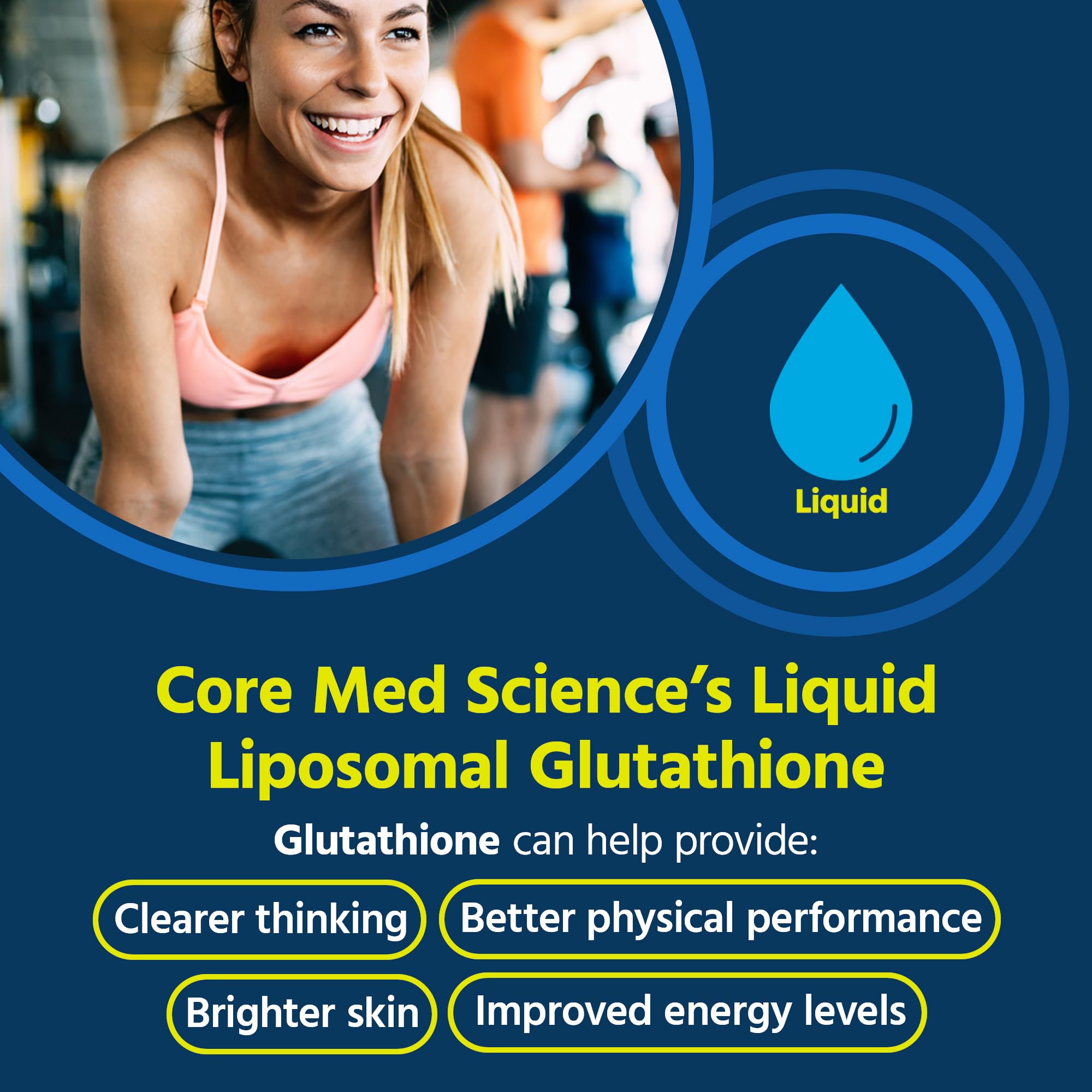 Core Med Science textura líquida en gotero para mejor absorción