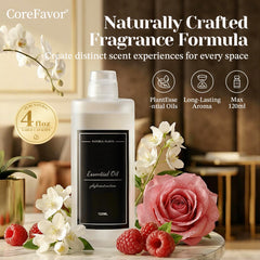 CoreFavor en difusor M60 instalado, facilita aroma continuo y uso profesional