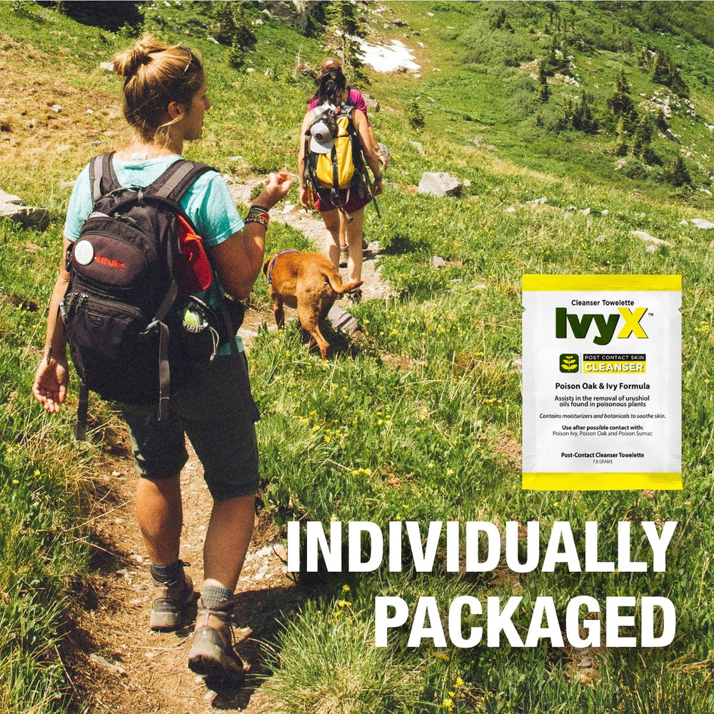 CoreTex toallita junto a mano para comparar tamaño y facilidad de uso