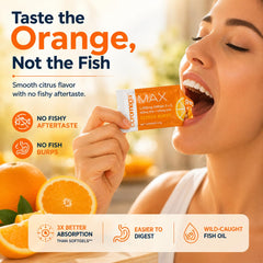 Coromega exprimiendo sobre yogurt para mezclar, versatilidad en desayunos