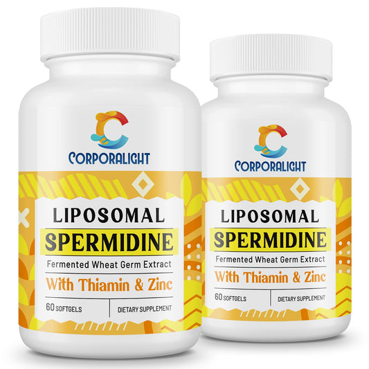 CORPORALIGHT envase frontal mostrando 120 softgels ybeneficio de alta dosificación