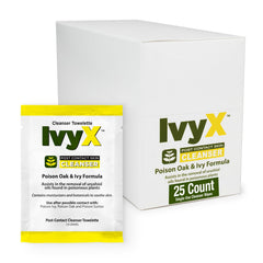 CoreTex Ivy X frente del empaque mostrando 25 sobres sellados y claridad del producto