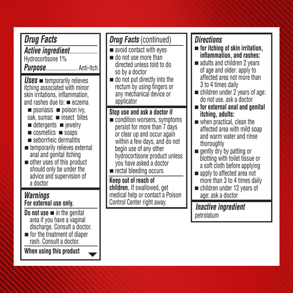 Cortizone 10 textura del ungüento para mostrar absorción y nutrición