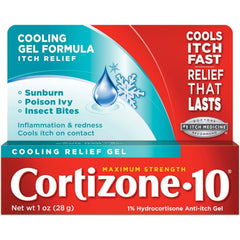 Cortizone 10 frente del empaque mostrando alivio rápido