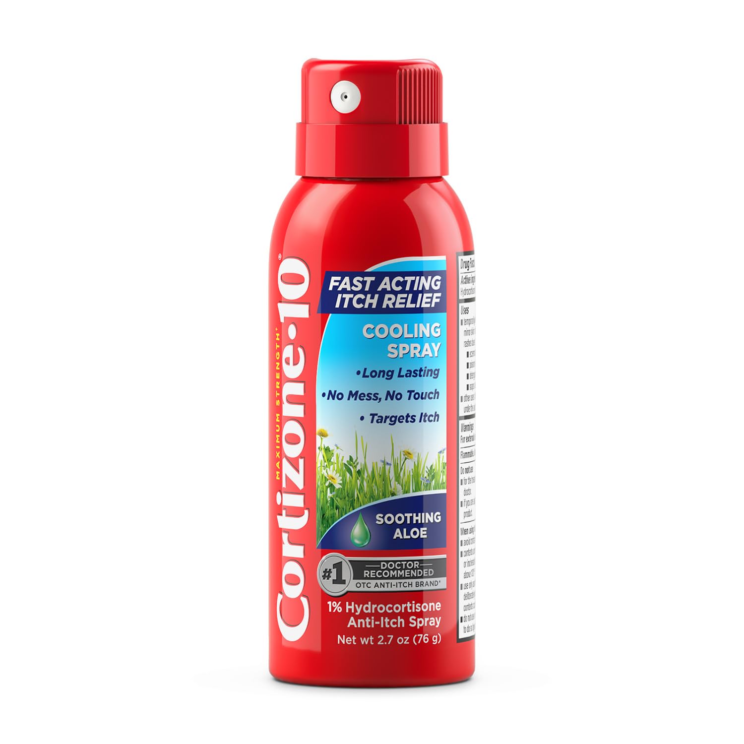Cortizone 10 frente del envase mostrando tamaño portátil y marca