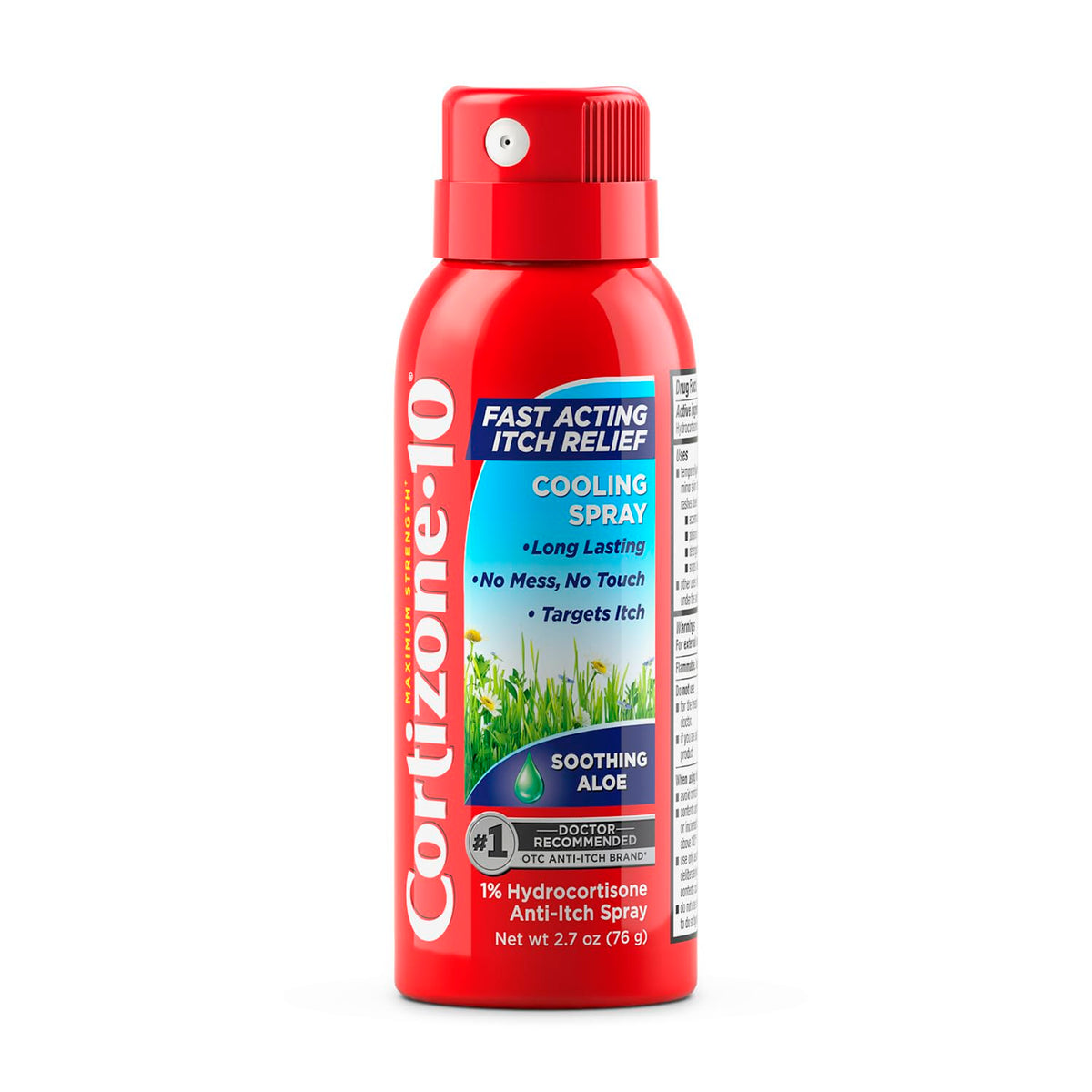 Cortizone 10 frente del envase mostrando tamaño portátil y marca