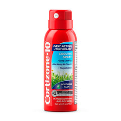 Cortizone 10 frente del envase mostrando tamaño portátil y marca