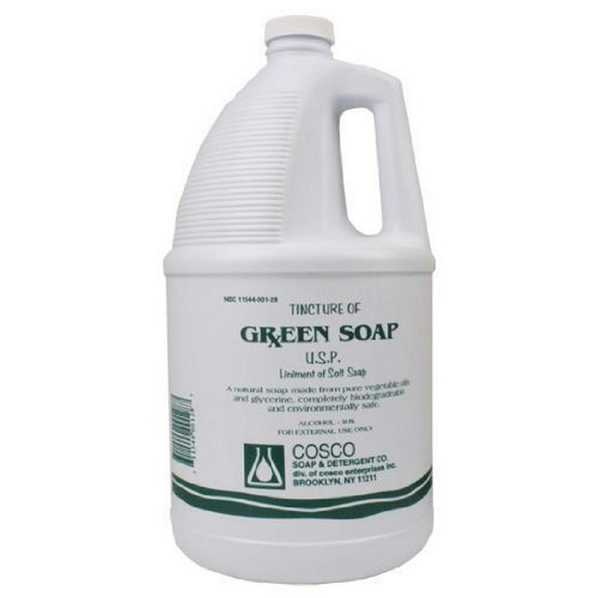 Cosco botella frontal 1 gal con jabón verde concentrado, ahorro y uso profesional