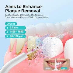 COSLUS C30 boquillas múltiples para ortodoncia, lengua y cepillado interdental