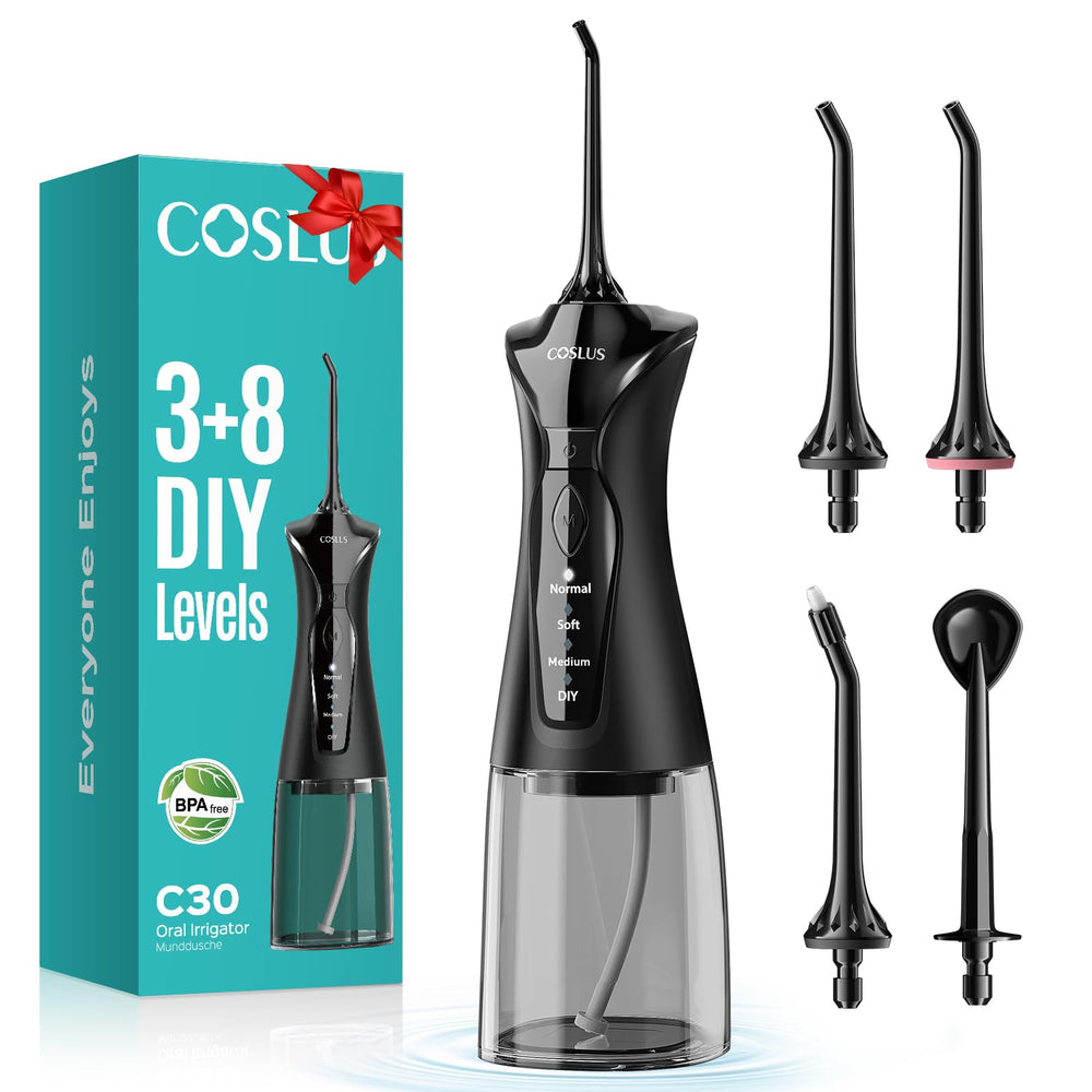 COSLUS C30 frontal mostrando diseño portátil y control ergonómico