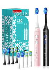 COSLUS C30 vista frontal del cepillo y embalaje mostrando características duraderas