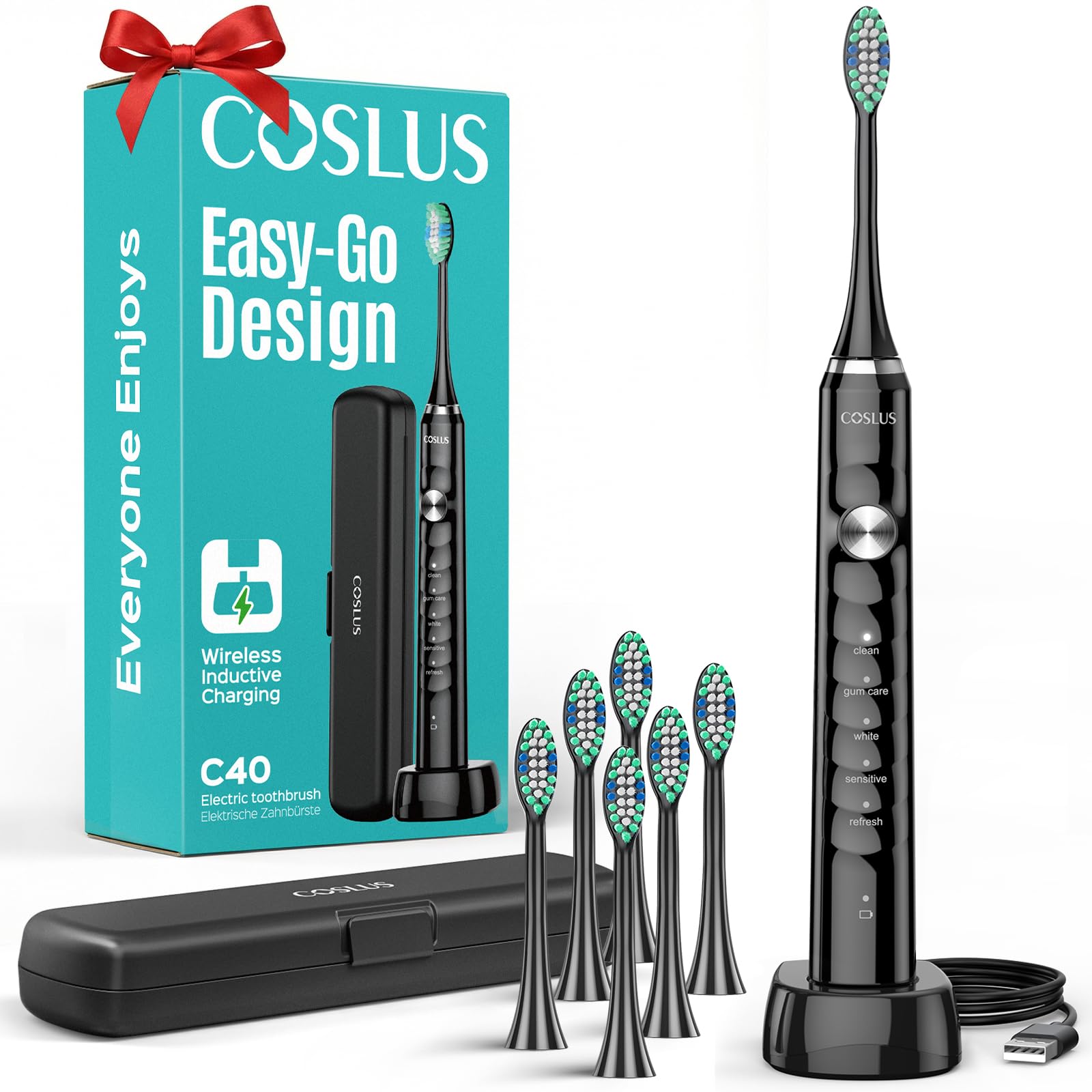 COSLUS C40 vista frontal mostrando diseño ergonómico y antideslizante