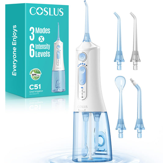 COSLUS C51 vista frontal del dispositivo mostrando diseño compacto y portabilidad