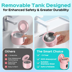COSLUS C60 detalle del tanque SUS304, resistente y fácil de limpiar