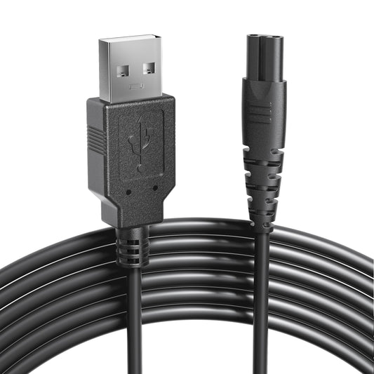 COSLUS cargador frontal negro mostrando el conector compatible y carga fiable
