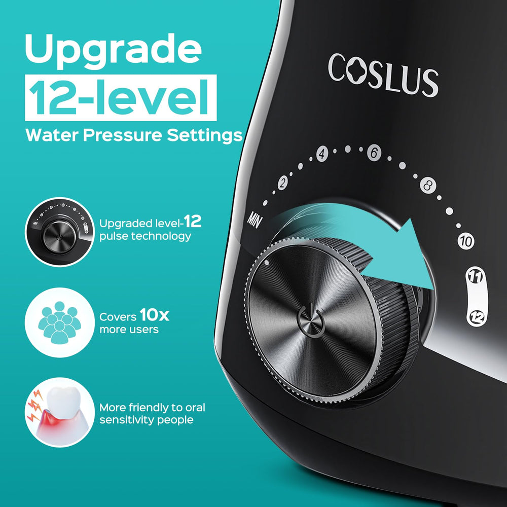 COSLUS E1 panel de controles muestra 12 niveles para ajuste preciso