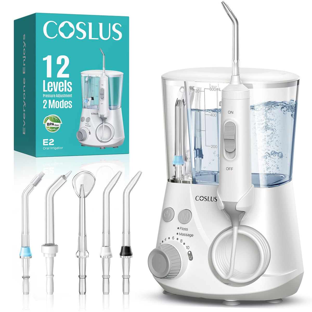 COSLUS E2 vista frontal mostrando diseño compacto y facilidad de uso