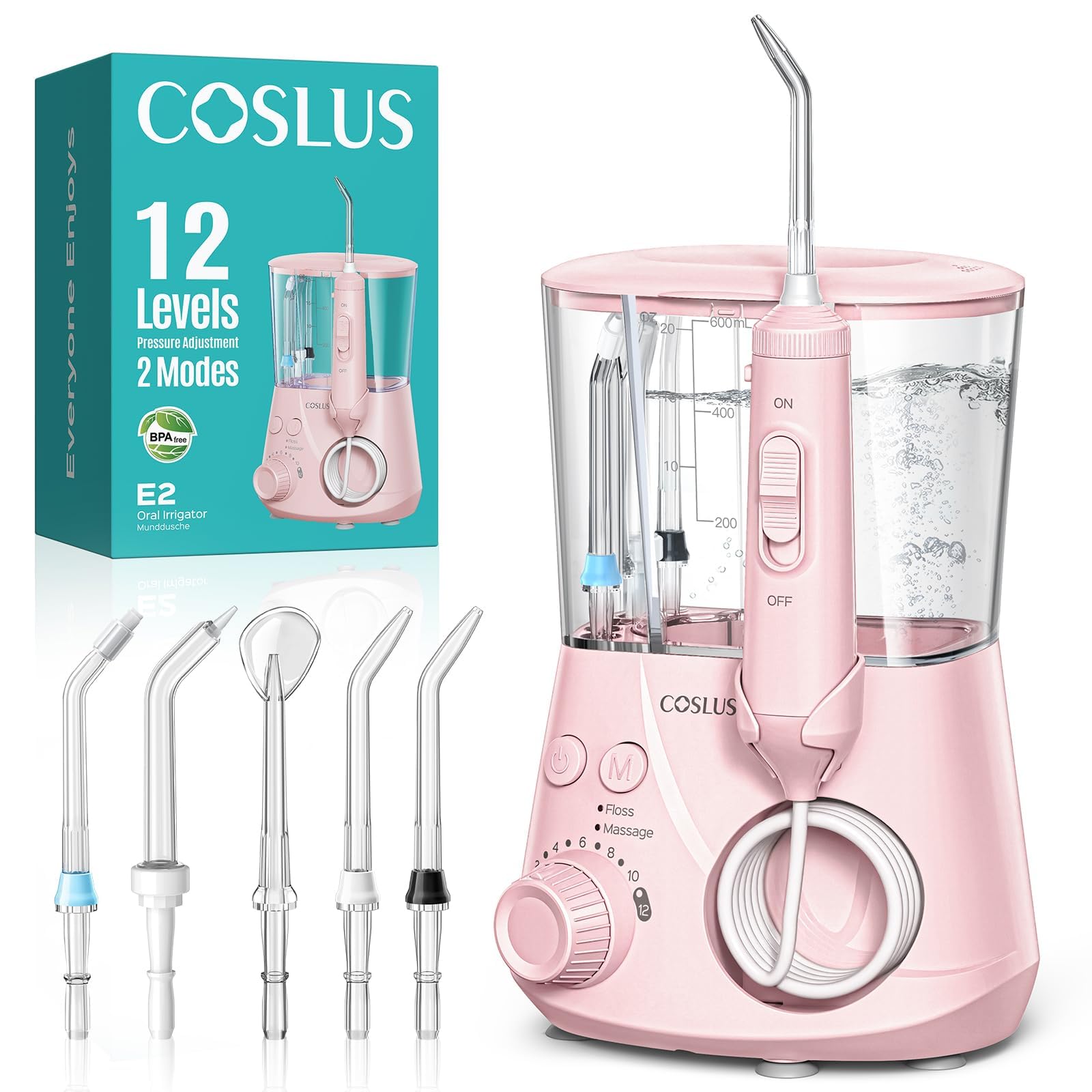 COSLUS E2 vista frontal mostrando controles y diseño compacto, facilita uso diario
