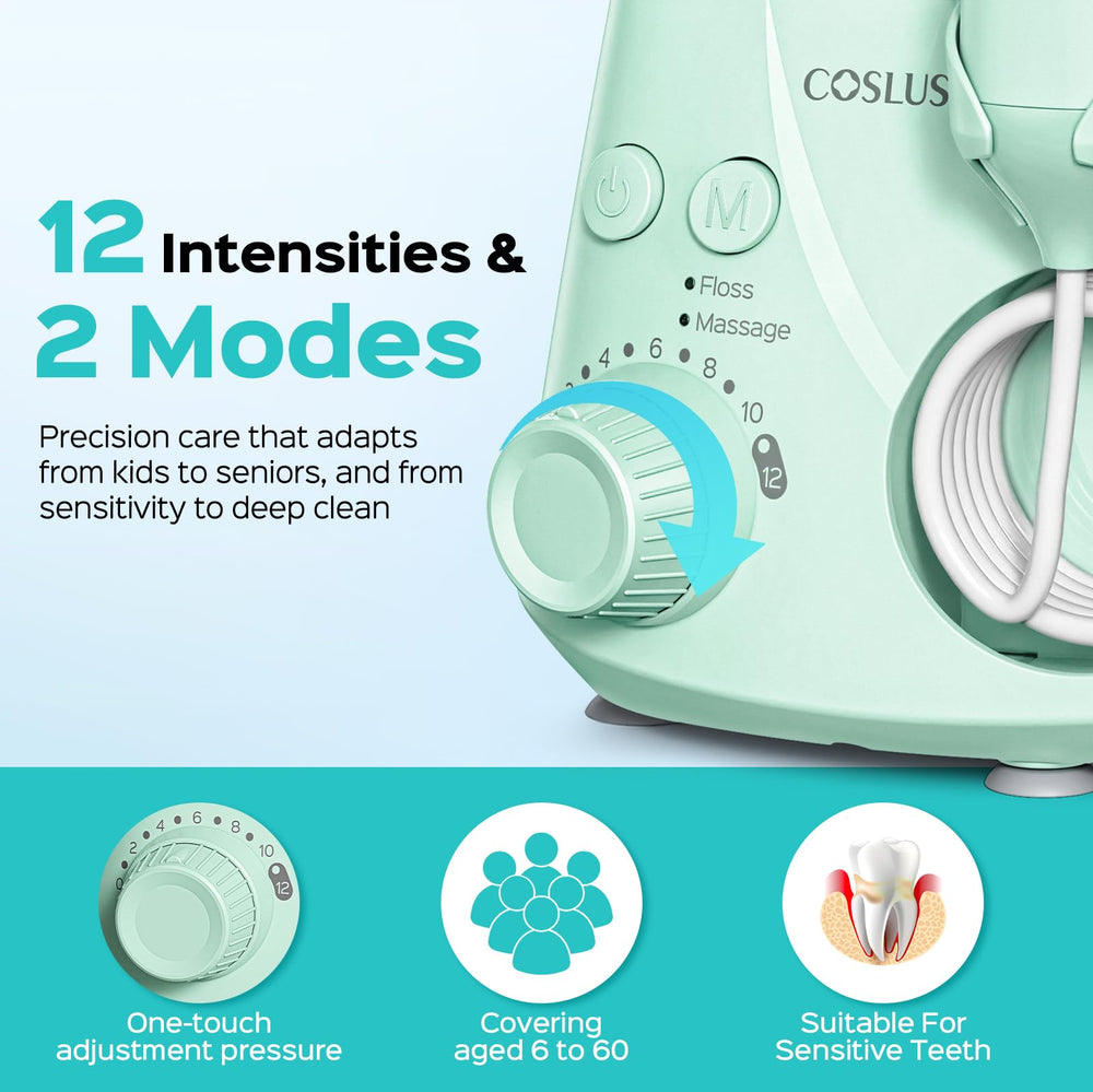 COSLUS E2 panel de control intuitivo con 12 niveles para fácil ajuste