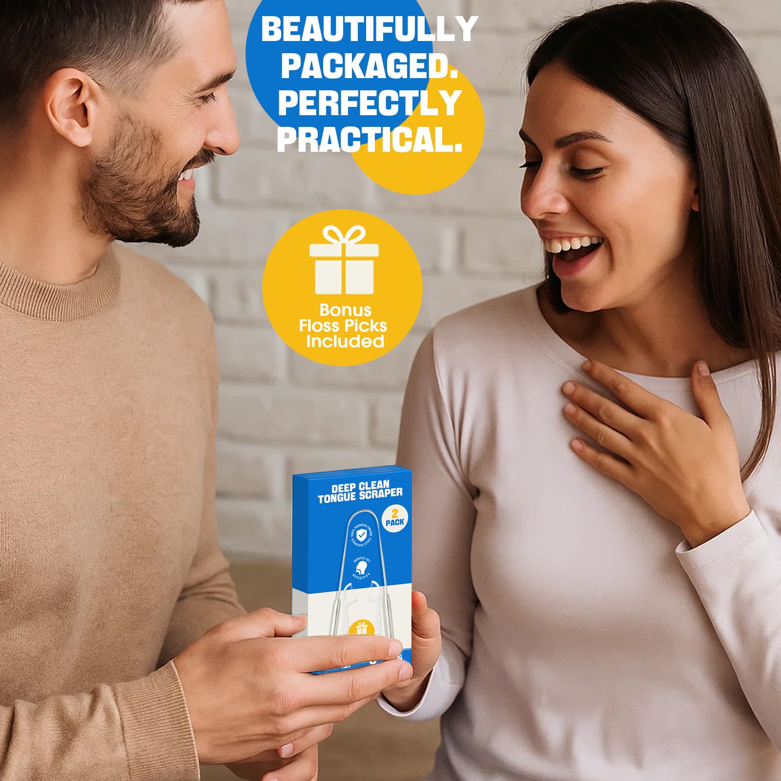 COSMOPLUS comparación de tamaño con cepillo dental para escala visible
