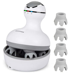 cotsoco vista frontal del masajeador mostrando diseño ergonómico y portabilidad