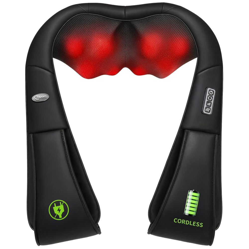 cotsoco vista frontal del masajeador, diseño ergonómico y confort portátil