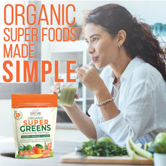 Country Farms etiqueta con lista de 50 ingredientes orgánicos detallada