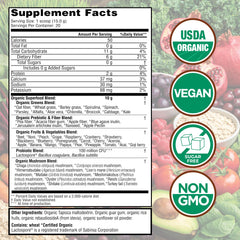 Country Farms etiqueta trasera con lista de ingredientes y beneficios claros