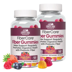 Country Farms envase frontal de gomitas con 6 g de fibra por porción