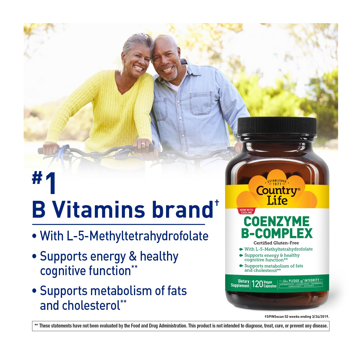 Country Life etiqueta con ingredientes activos para verificar formas coenzimáticas