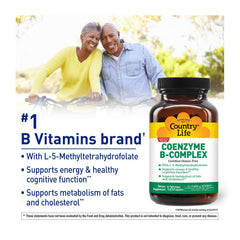 Country Life etiqueta con ingredientes activos para verificar formas coenzimáticas