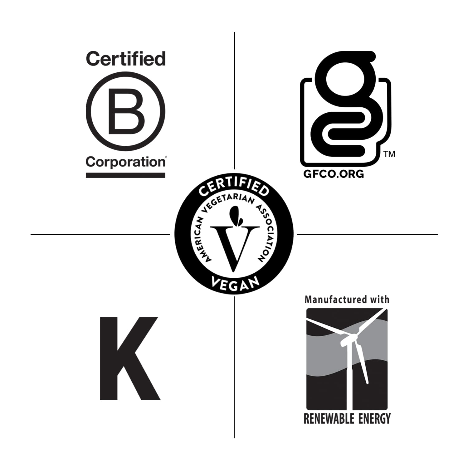 Sello de certificación vegana y sin gluten Country Life para decisiones informadas