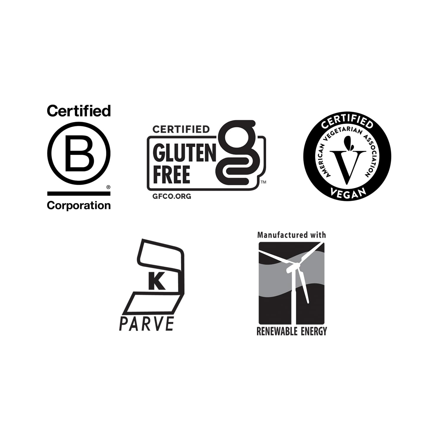 Country Life etiqueta con certificaciones gluten-free y vegan visibles